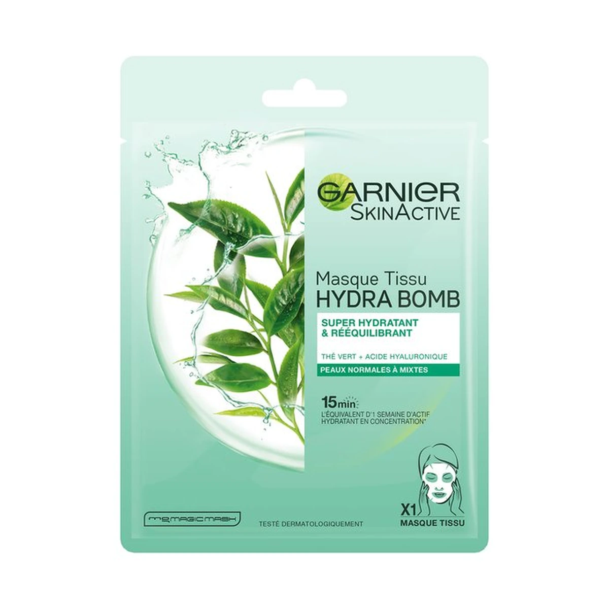 Garnier Hydrabomb Groene Thee Sheet Mask