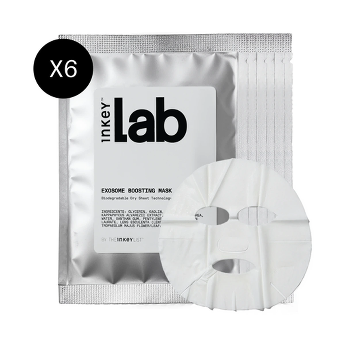 Exosome Boosting Dry Sheet Masks - Pack of 6