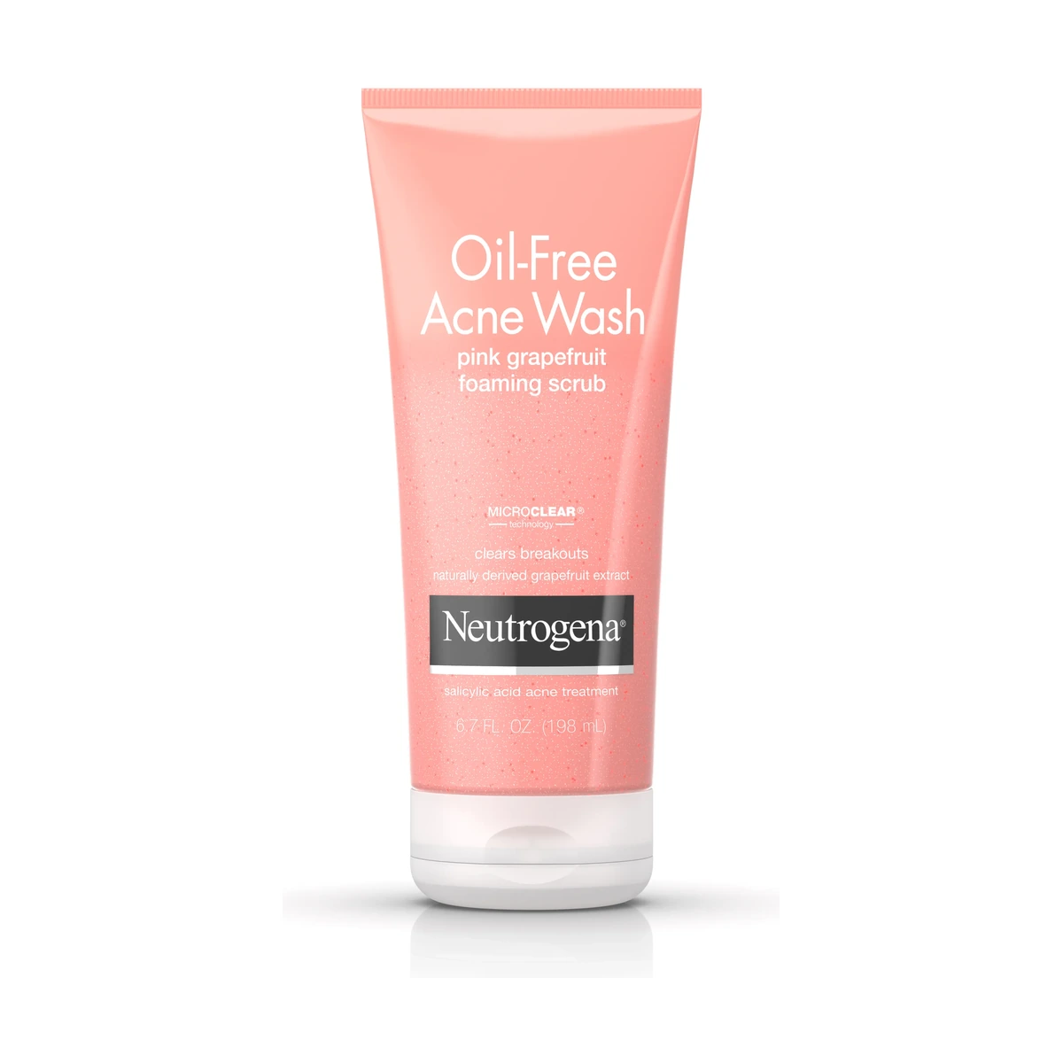 Oil-Free Acne Wash Pink Grapefruit Acne Wash Foaming Scrub, 6.7 Fl. Oz
