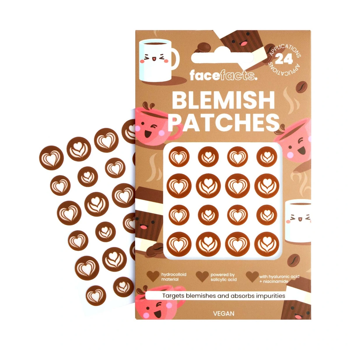 Hydrocolloid Blemish Patches - Coffee