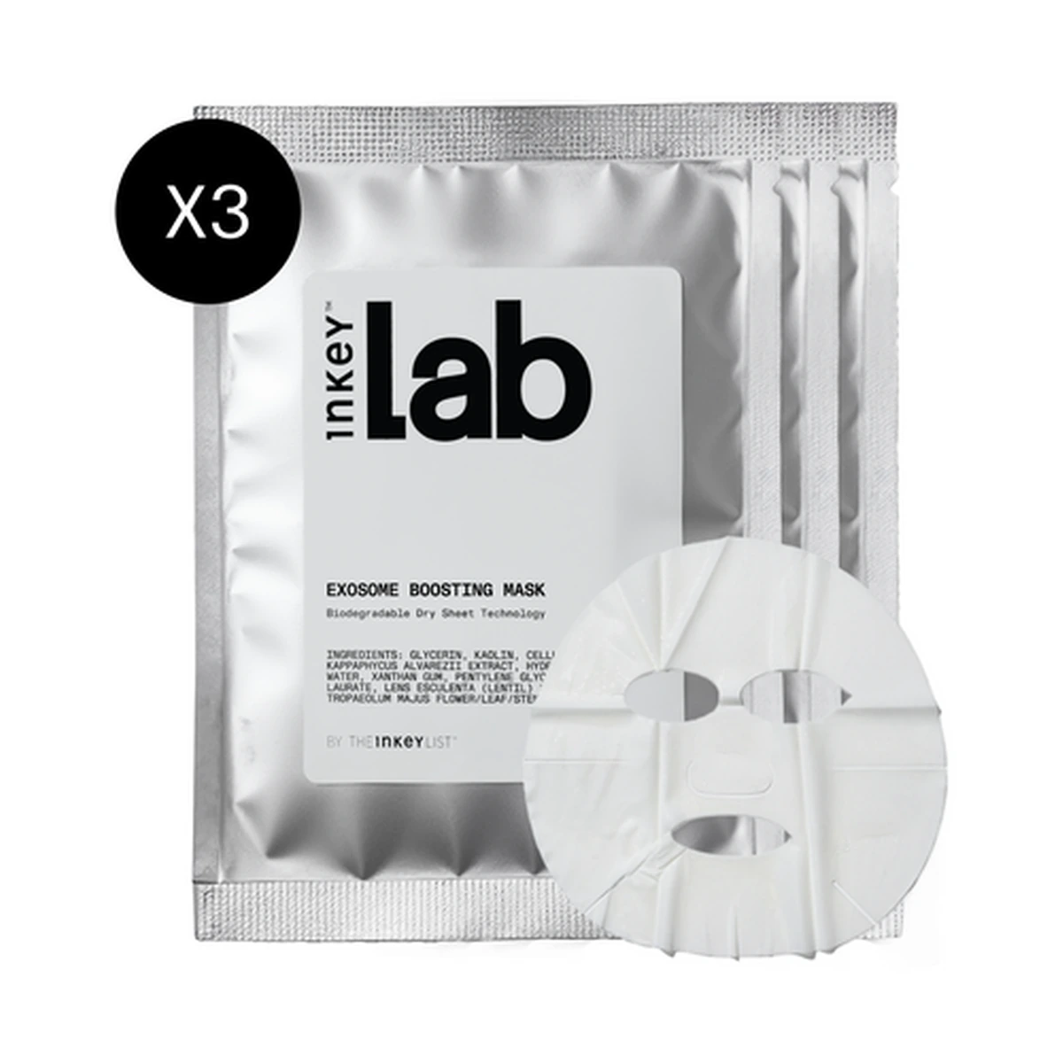 Exosome Boosting Dry Sheet Masks - Pack of 3