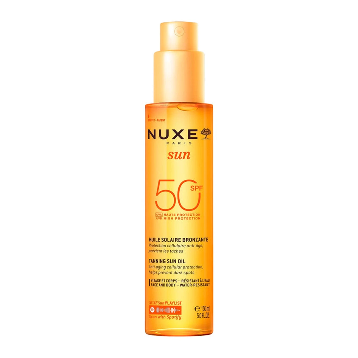 Tanning Sun Oil High Protection SPF50 face and body