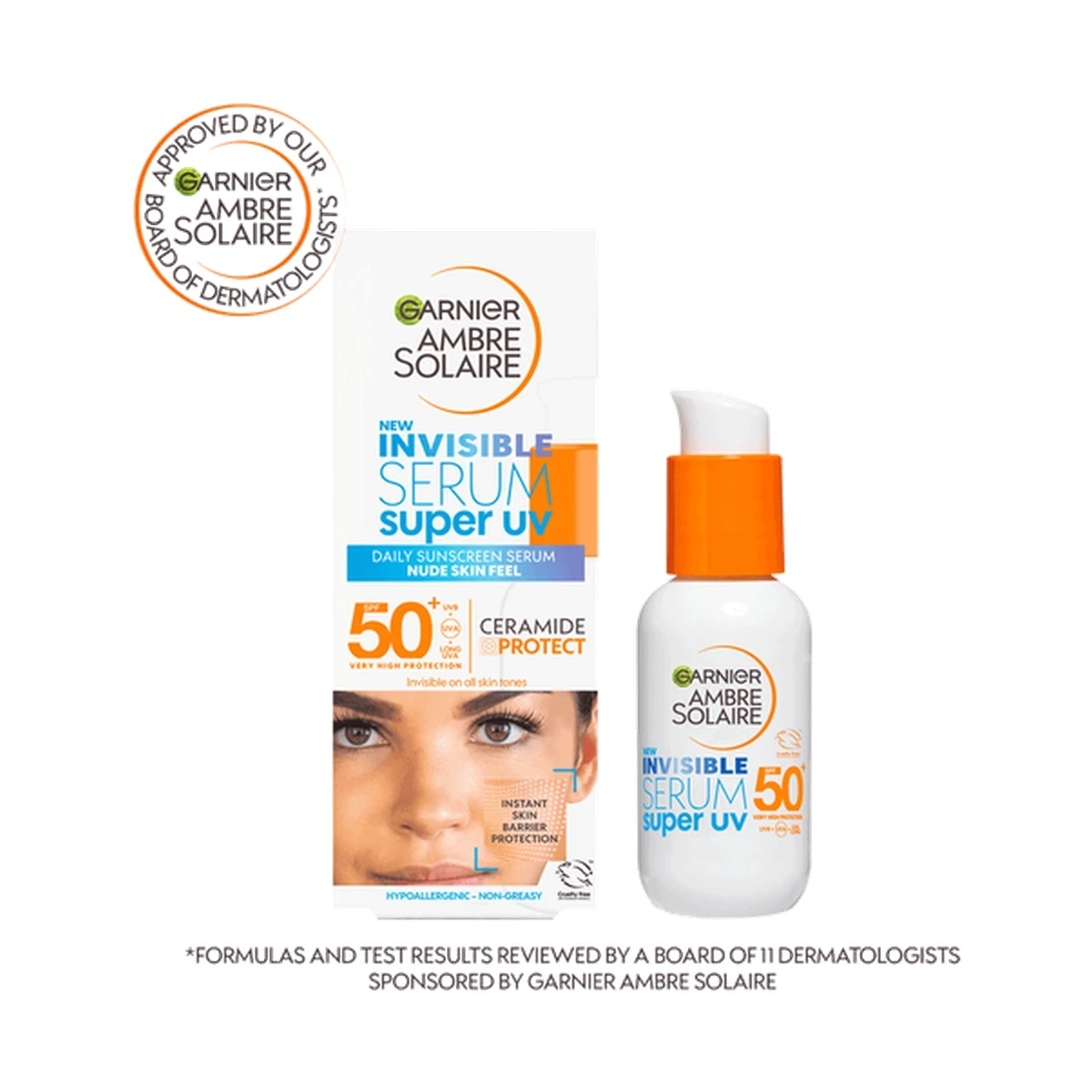 Ambre Solaire Super UV Invisible SPF50+ Face Serum