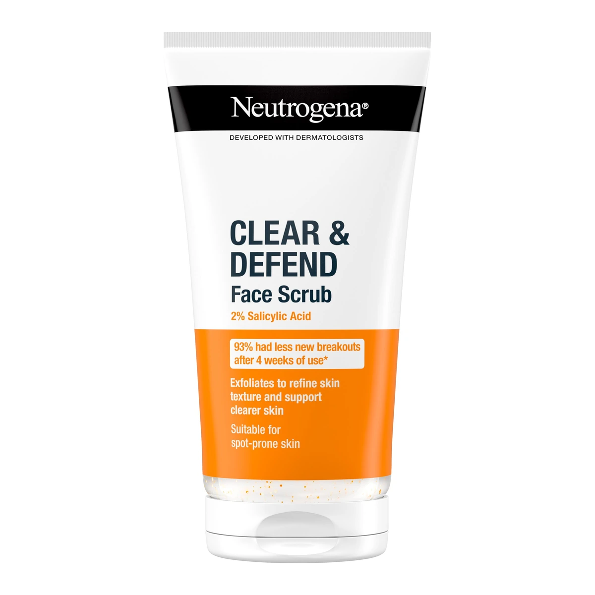 Clear & Defend 2% Salicylic Acid Face Scrub