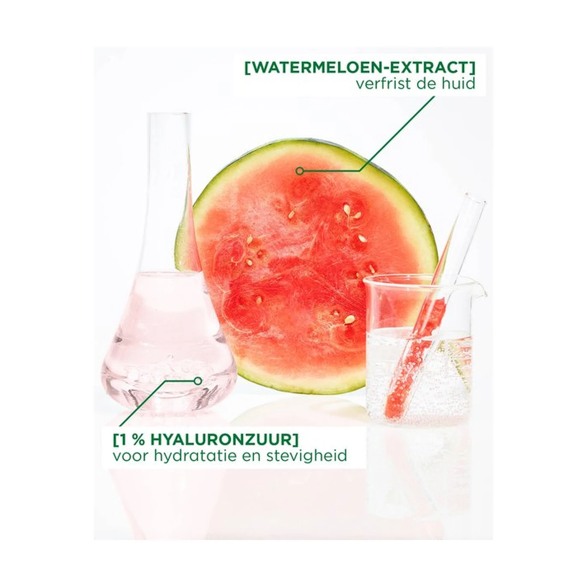 Garnier Ampullen Sheetmask Ampullen Sheetmask met Watermeloen & Hyaluronzuur