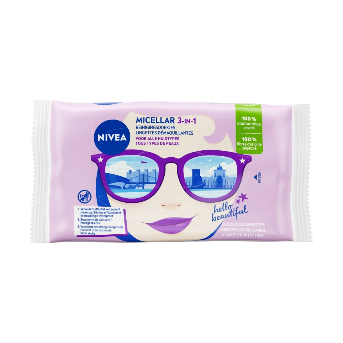 Micellair 3-in-1 Reinigingsdoekjes 25st
