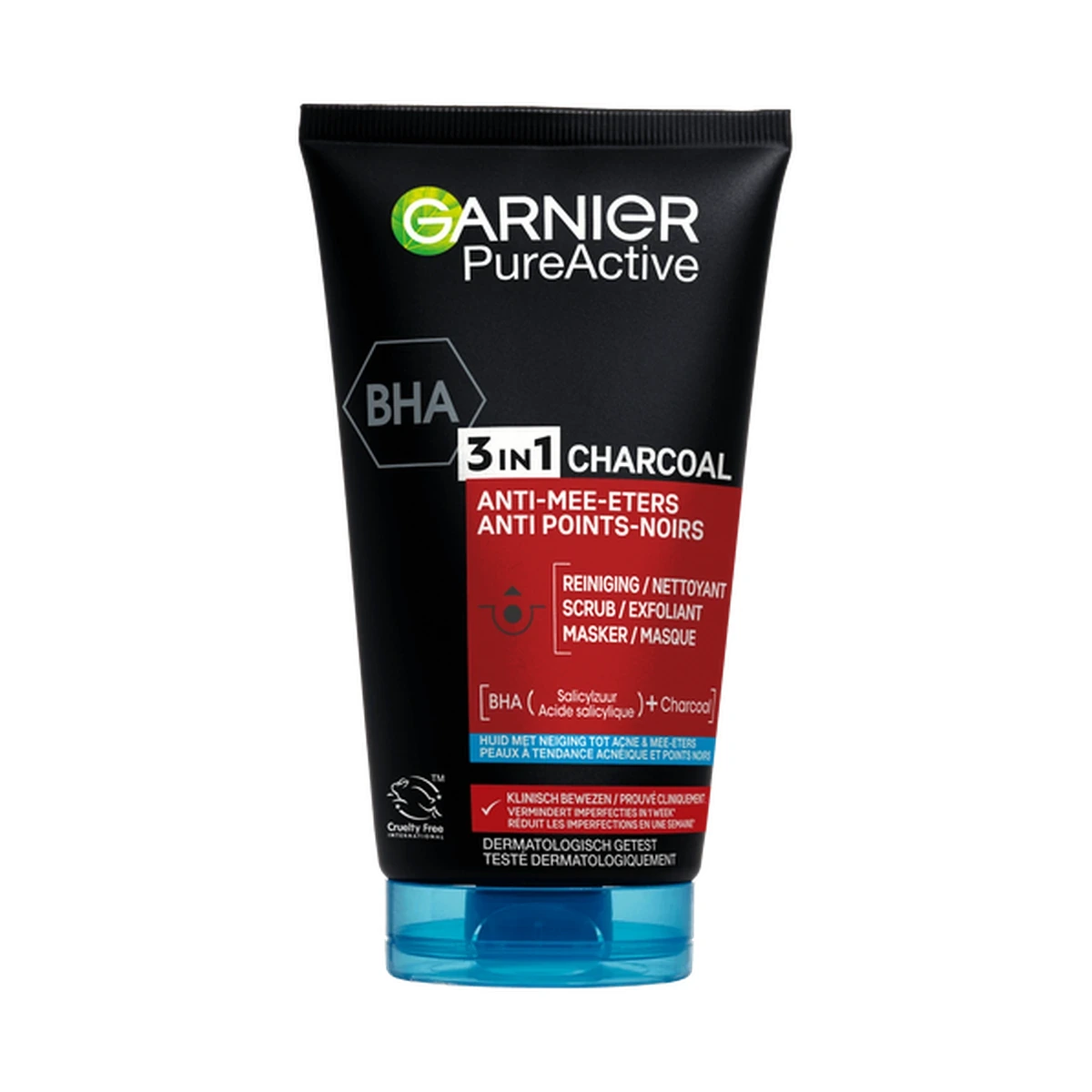 Garnier Pure Active 3-in-1 Reiniging met Charcoal
