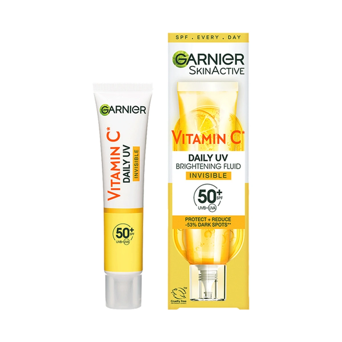 Skin Active Garnier Vitamin C Daily UV Brightening Fluid Invisible, SPF50+
