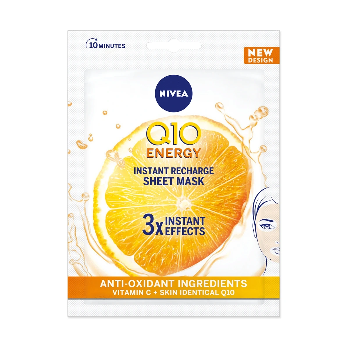 Q10 Energy Instant Recharge Face Sheet Mask