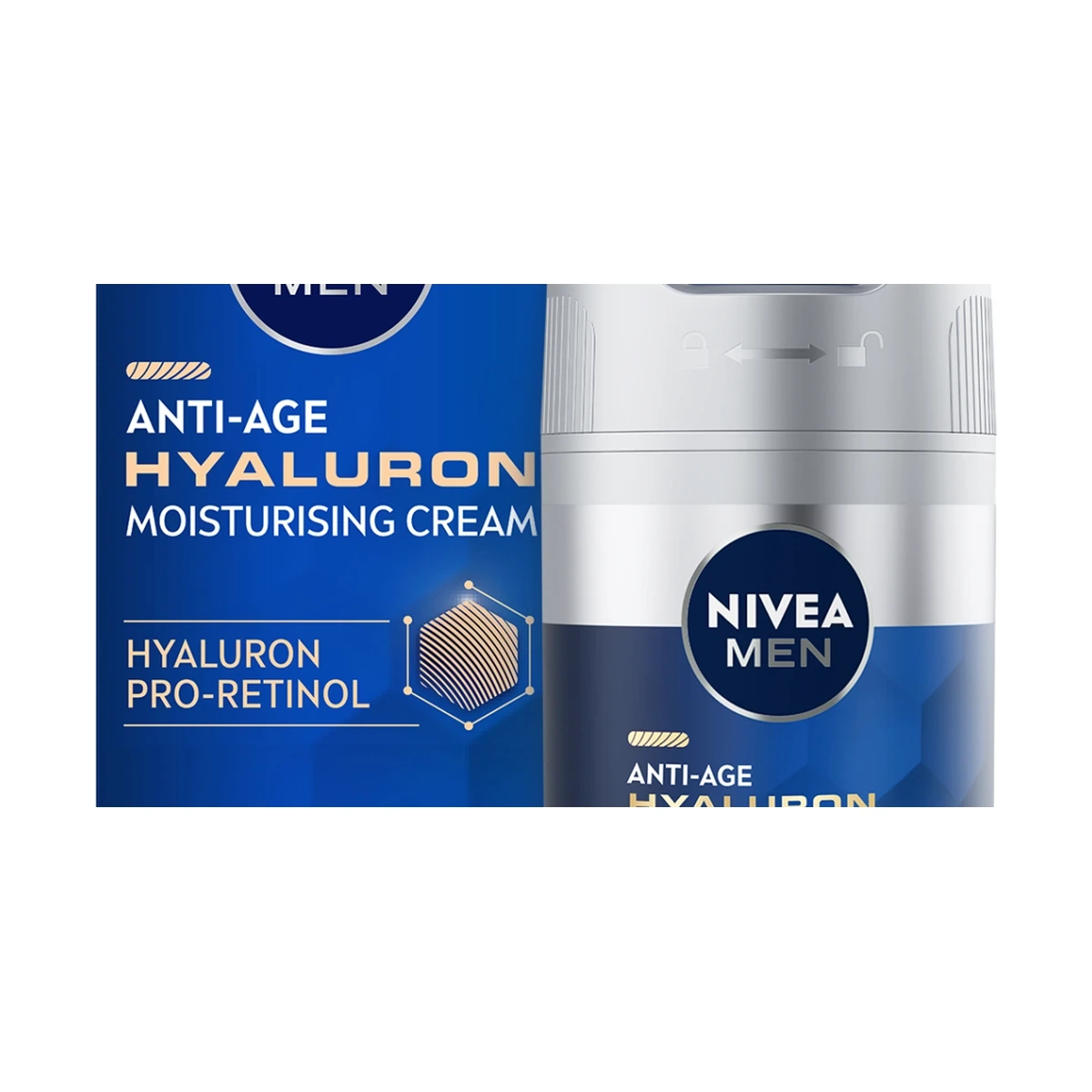 Men Anti-Age Hyaluron Hydraterende Gezichtsgel
