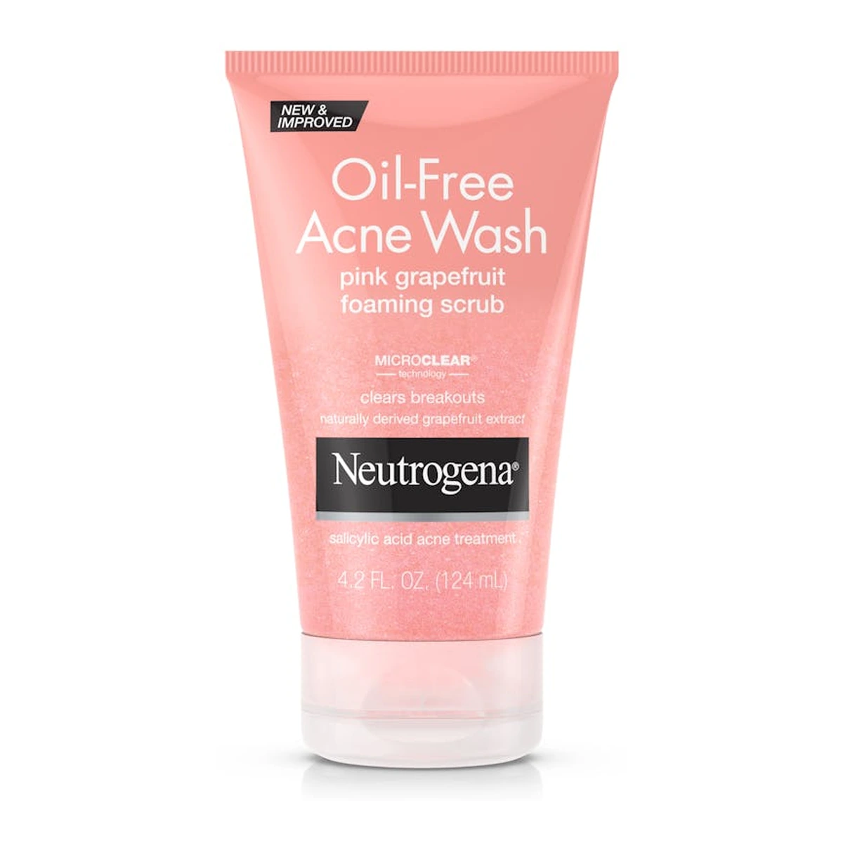 Oil-Free Acne Wash Pink Grapefruit Foaming Scrub, 4.2 Fl. Oz